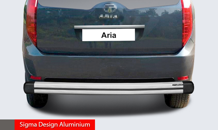 High grade aluminium rear guard with simple design for great looks and protection.